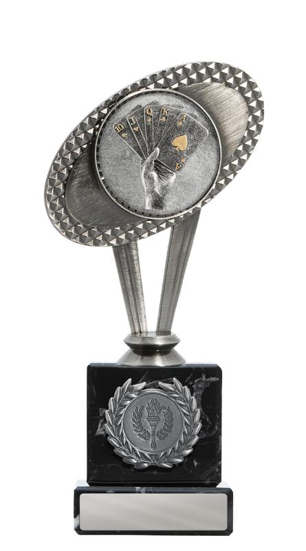 S24-16702 Metal Poker Theme on Column 20cm