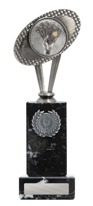 S24-16704 Metal Poker Theme on Column 25cm