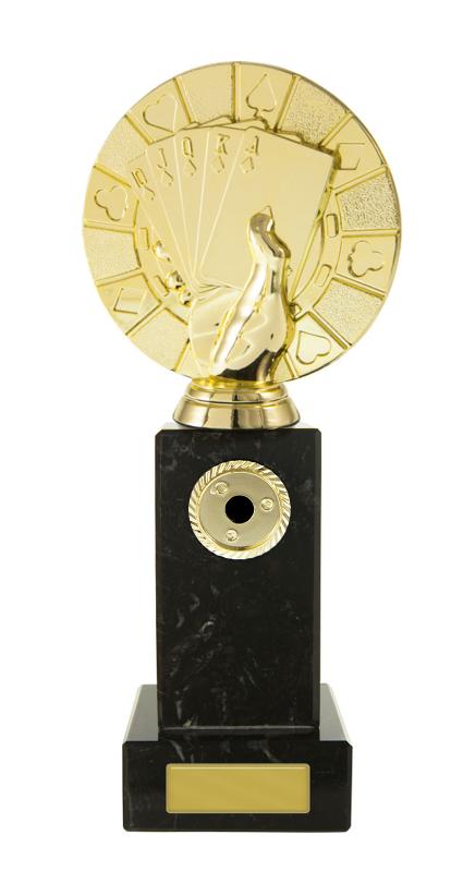 S24-16708 Poker Hand on Column 22.3cm