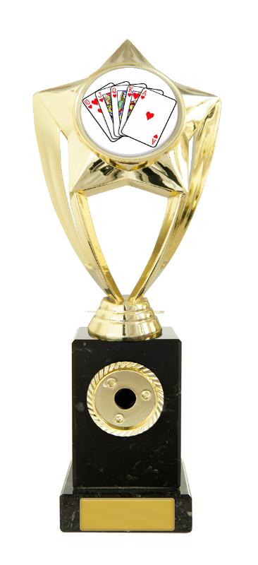 S24-16714 Plastic Poker Theme on Column 22cm