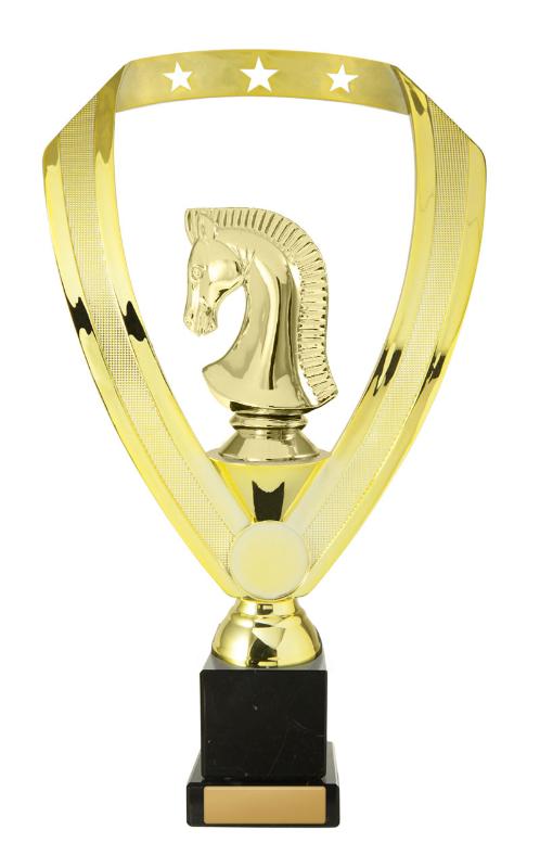 S24-16802 Chess Knight on Column 29cm