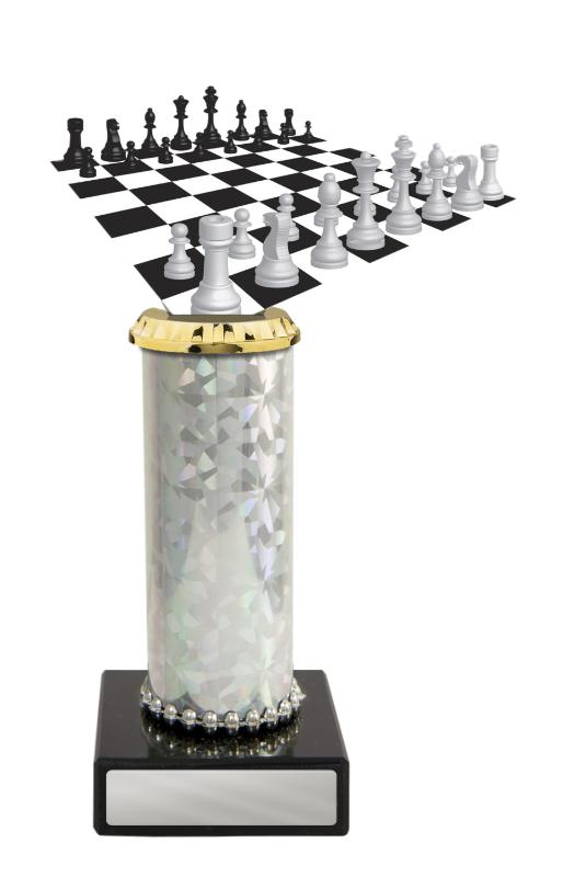 S24-16816 Chess Figurine on Column 19.5cm