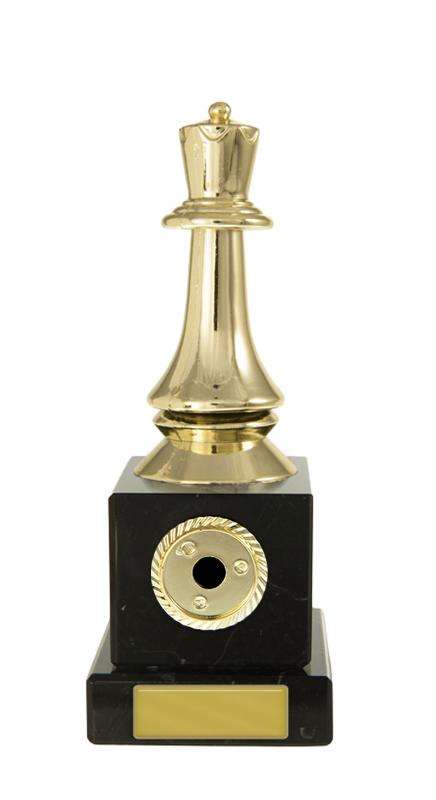 S24-16818 Chess Queen on Column 15cm