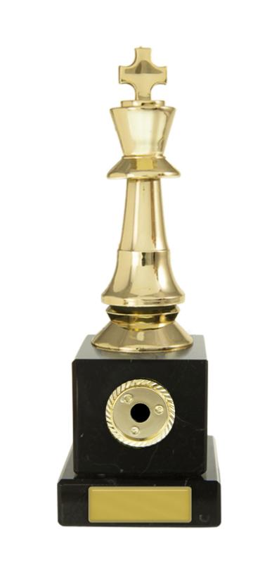 S24-16822 Chess King on Column 16cm