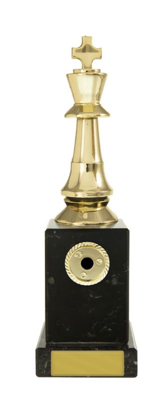 S24-16823 Chess King on Column 18.5cm