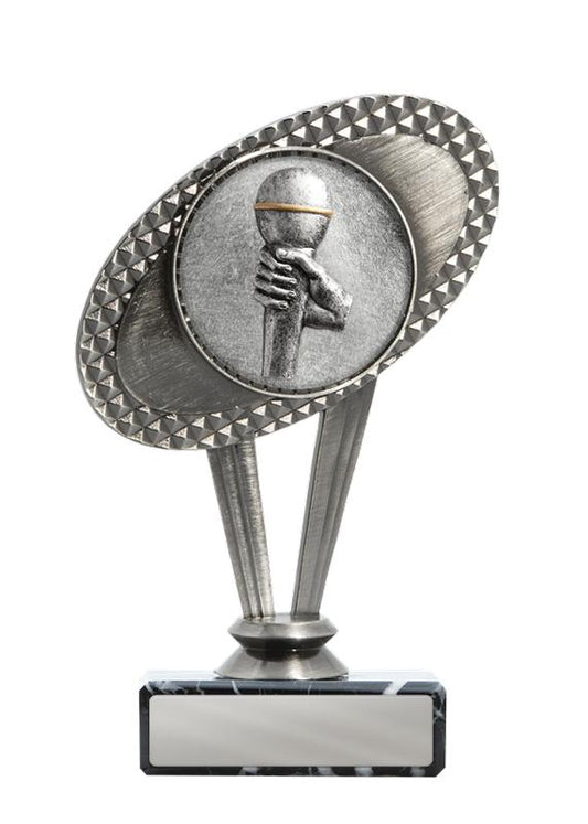 S24-17005 Metal Public Speaking Theme on Base 15cm