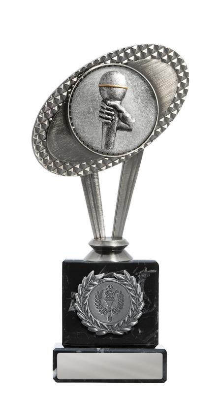 S24-17006 Metal Public Speaking Theme on Column 20cm