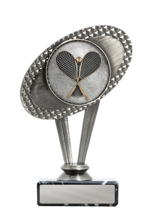 S24-17601 Metal Squash Theme on Base 15cm