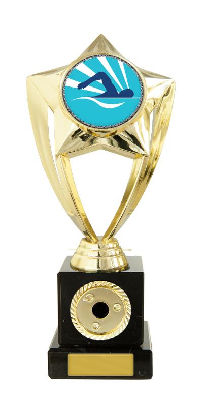 S24-19101 Plastic Swimming Theme on Base 17cm