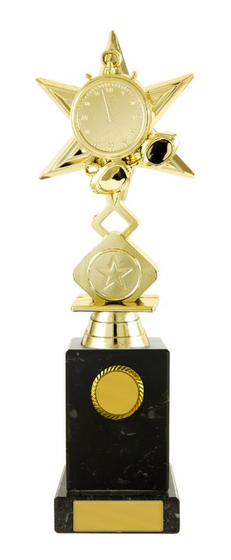 S24-19216 Metal Swimming Theme on Column 25cm