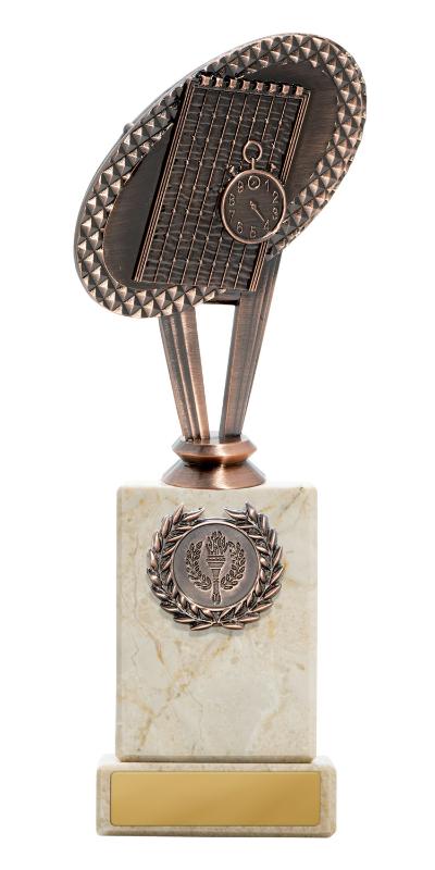 S24-19220 Metal Swimming Theme on Column 22.5cm