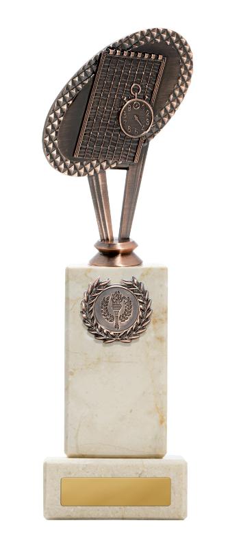 S24-19221 Metal Swimming Theme on Column 25cm
