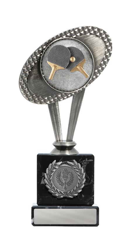 S24-19302 Metal Table Tennis Theme on Column 20cm