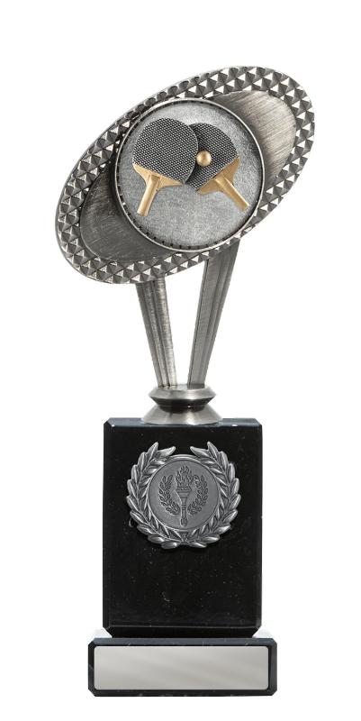 S24-19303 Metal Table Tennis Theme on Column 22.5cm