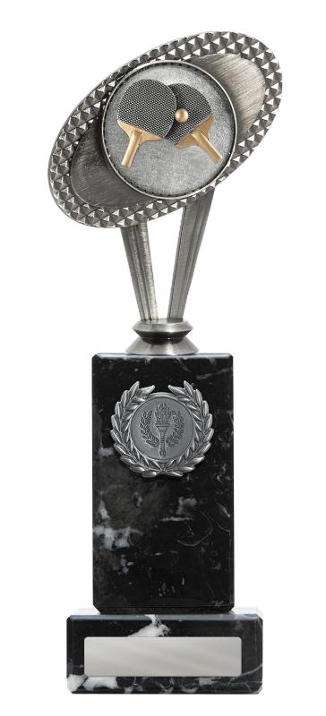 S24-19304 Metal Table Tennis Theme on Column 25cm