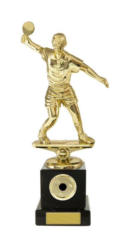 S24-19306 Table Tennis Male on Column 19cm