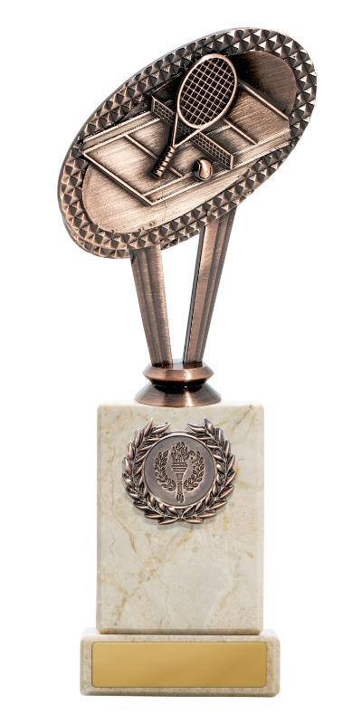 S24-20019 Metal Tennis Theme on Column 22.5cm