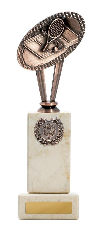 S24-20020 Metal Tennis Theme on Column 25cm