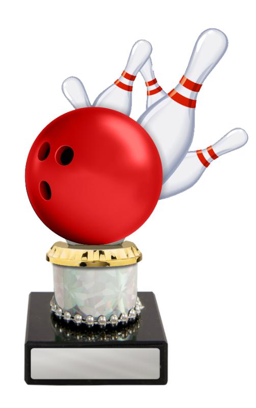 S24-20101 Acrylic Tenpin on Column 16.6cm