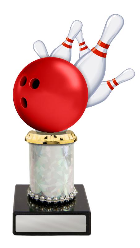 S24-20102 Acrylic Tenpin on Column 19.1cm
