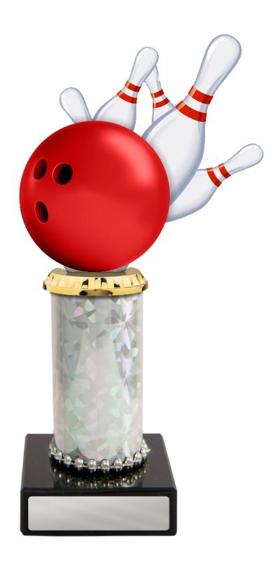 S24-20103 Acrylic Tenpin on Column 21.6cm