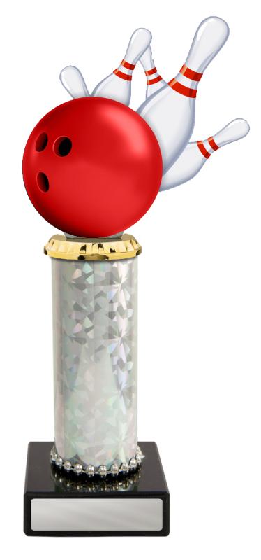 S24-20104 Acrylic Tenpin on Column 24.1cm
