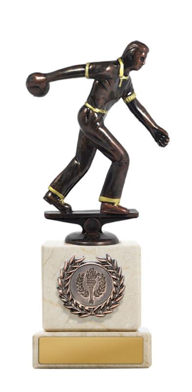 S24-20110 Tenpin Figure on Column 20cm
