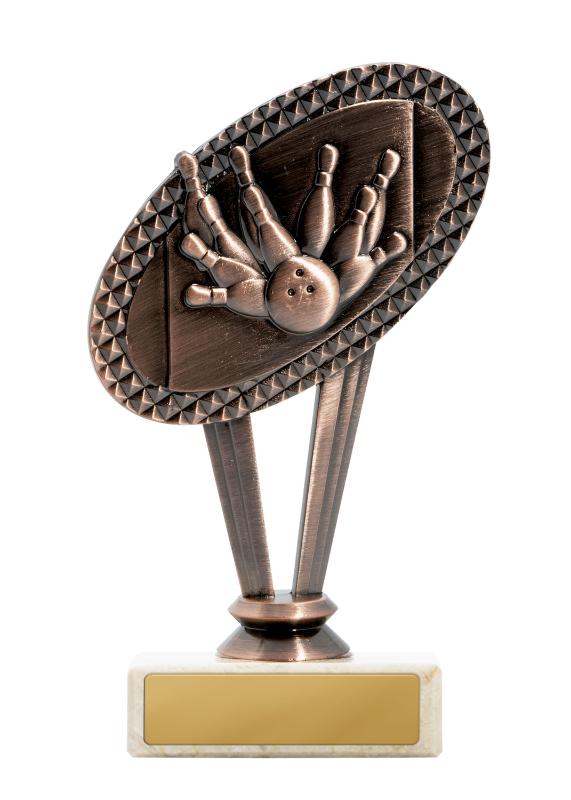 S24-20117 Metal Tenpin Theme on Base 15cm