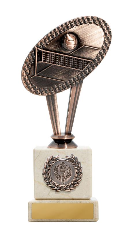 S24-20306 Metal Volleyball Theme on Column 20cm
