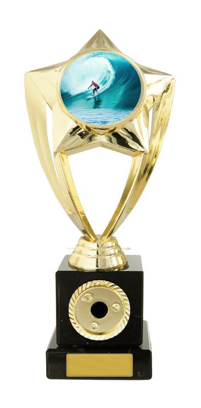 S24-20420 Plastic Surfing Theme on Base 22cm