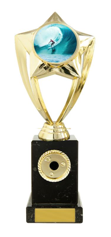 S24-20421 Plastic Surfing Theme on Base 24.5cm