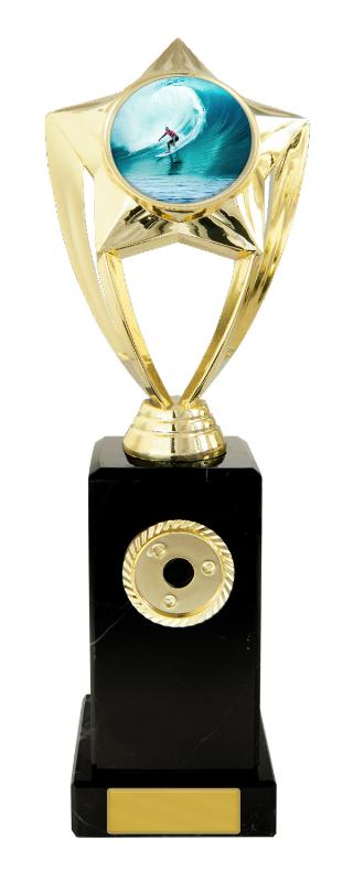 S24-20422 Plastic Surfing Theme on Base 28cm