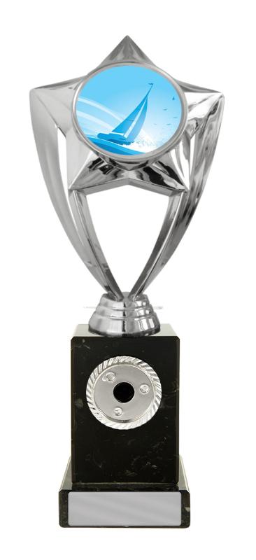 S24-20502 Plastic Sailing Theme on Base 22cm