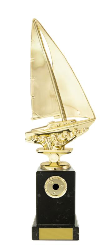 S24-20506 Sailboat on Column 24.5cm