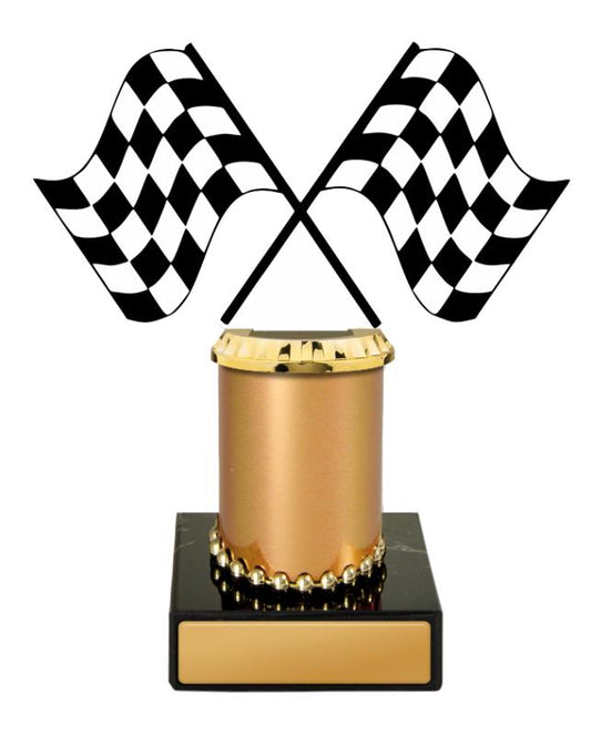 S24-7806 Motorsports Figurine on Column 15.5cm