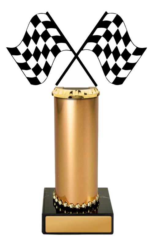 S24-7808 Motorsports Figurine on Column 20.5cm