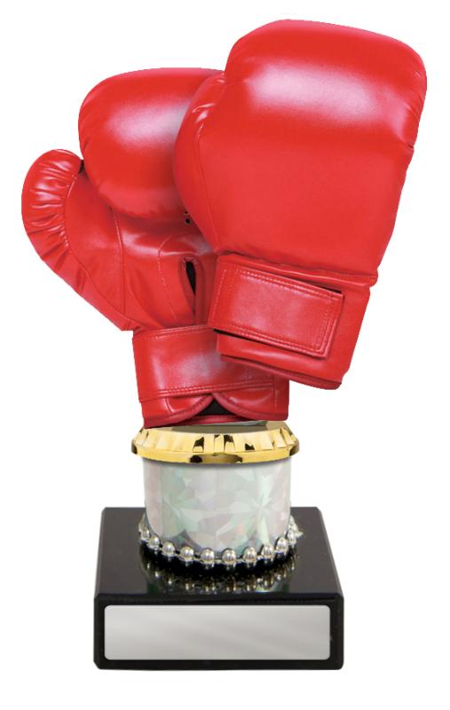 S24-7809 Boxing Figurine on Column 17.5cm
