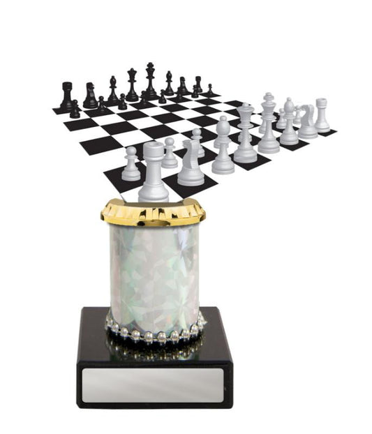 S24-7826 Chess Figurine on Column 14.5cm
