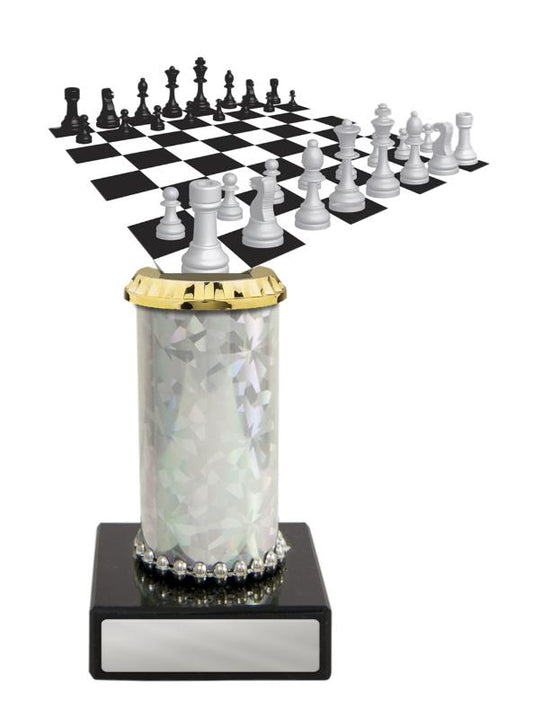 S24-7827 Chess Figurine on Column 17cm