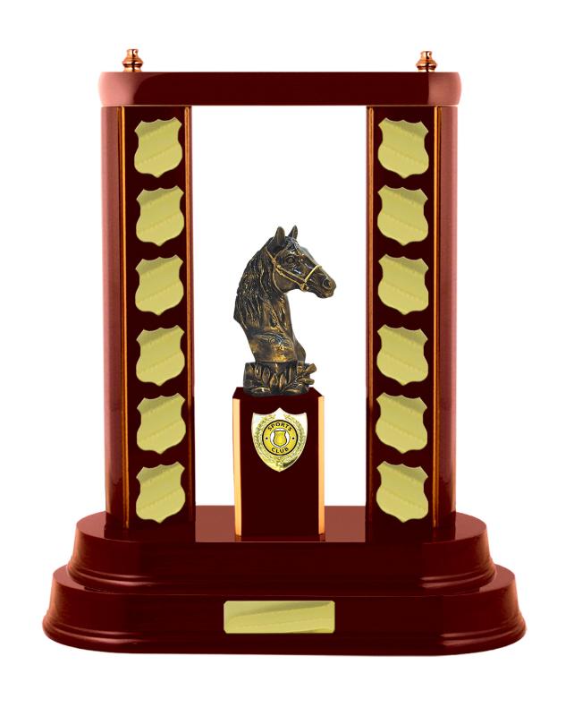 S24-8510WG Timber Buildup Horses 44cm