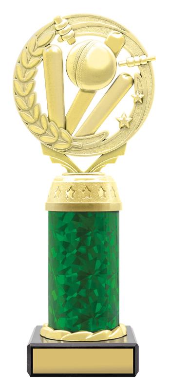 S4032 Gold / Green Cricket Torch Series 210mm