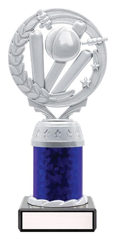 S4039 Silver / Blue Cricket Torch Series 185mm