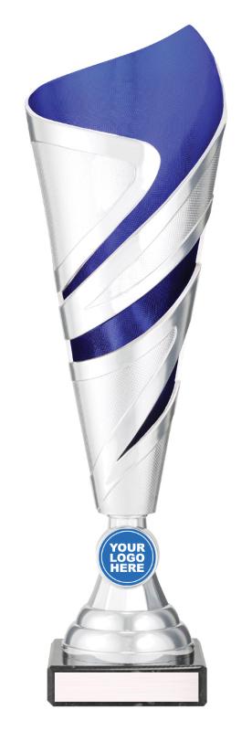 S4349 Cyclone Cup Silver / Blue 330mm