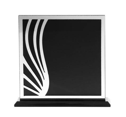 SABG02A Black Laser Glass with Acrylic 16cm