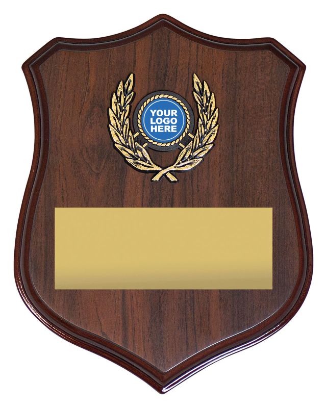 SH08B Braeburn Shield with Logo 22cm