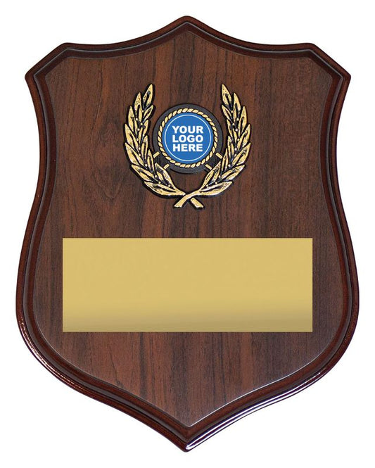 SH08B Braeburn Shield with Logo 22cm