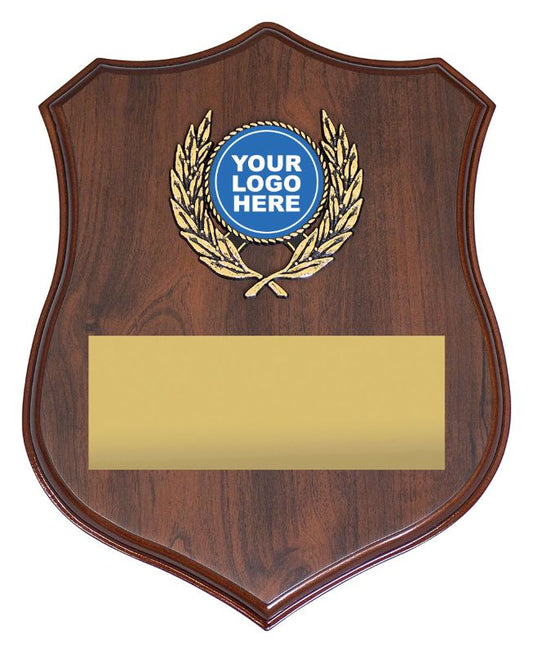 SH08C Braeburn Shield with Logo 24cm