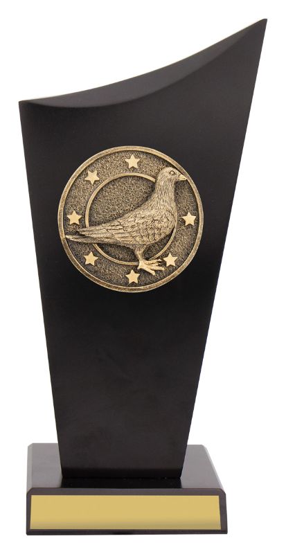 SK555A Pigeon Black Timber Spartan Crest 22cm