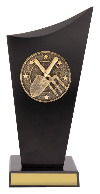 SK567A Gardening Black Timber Spartan Crest 22cm