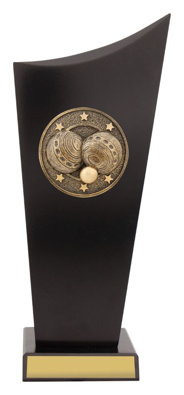 SK583C Bowls Black Timber Spartan Crest 27cm